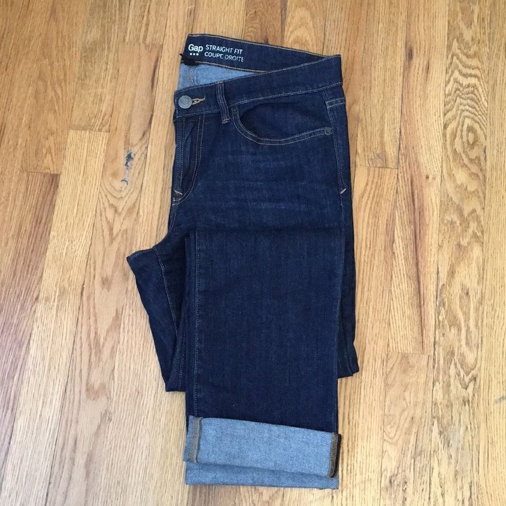Gap Factory Straight Fit Dark Wash